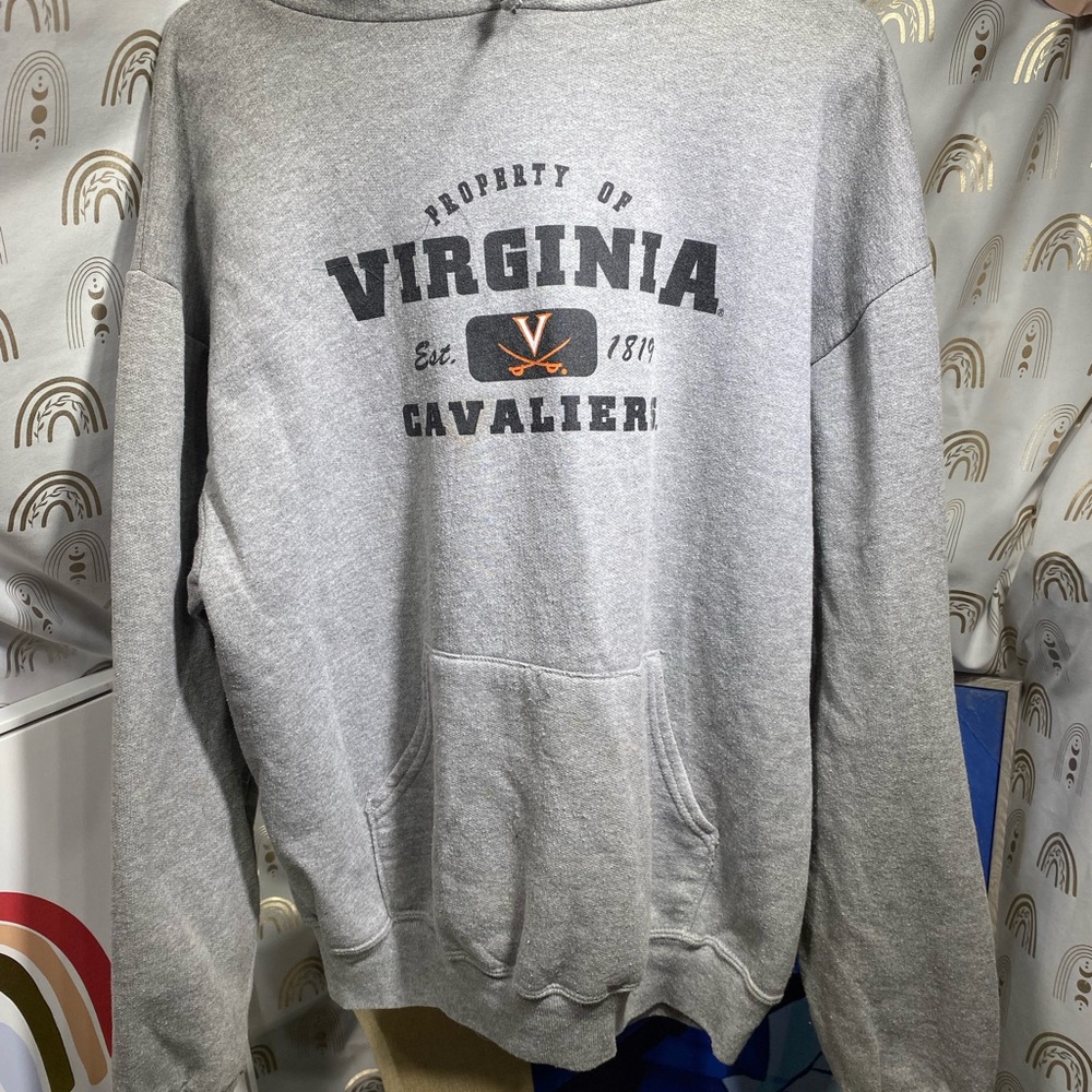 Jerzees Gray Virginia Cavaliers Hoodie